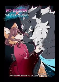 Red Blossom & Winter Snow