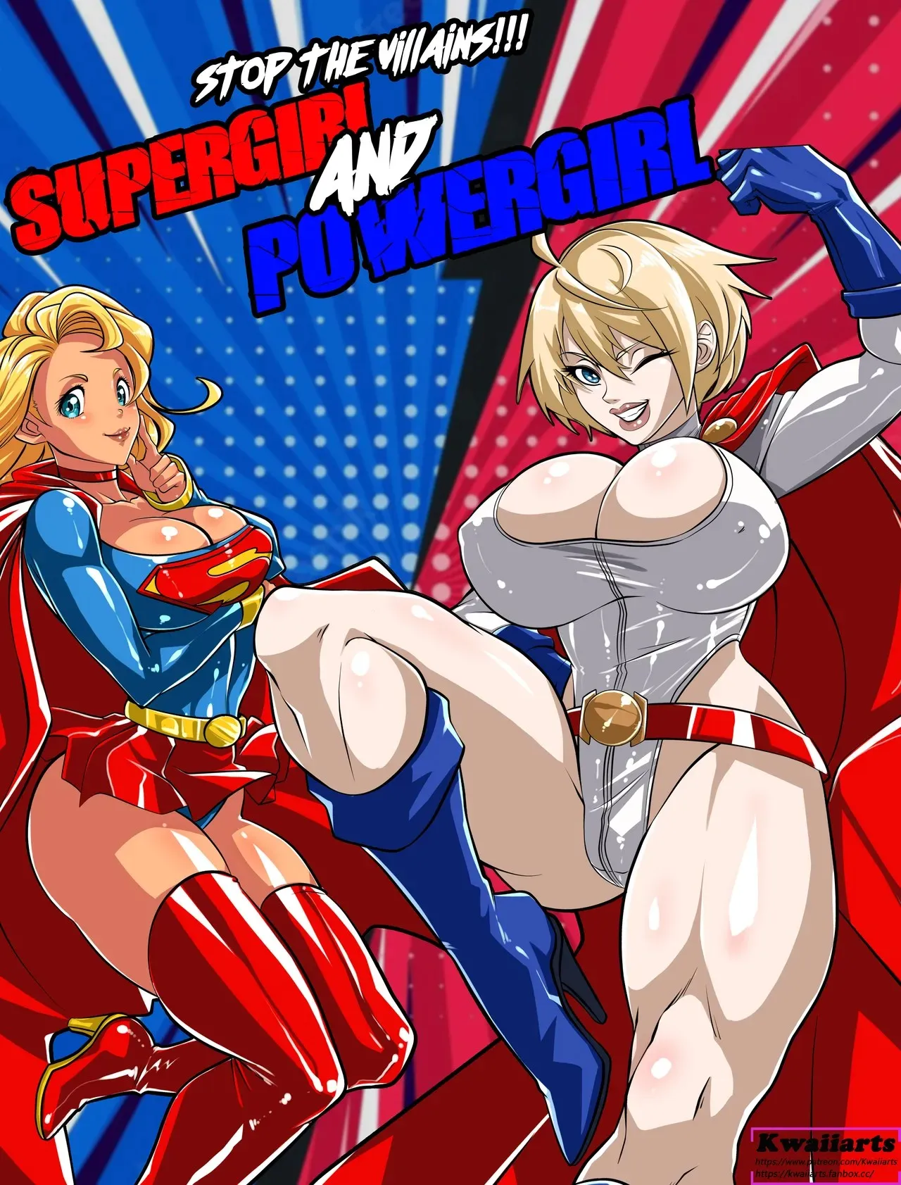 Stop The Villains!!! Supergirl And Powergirl