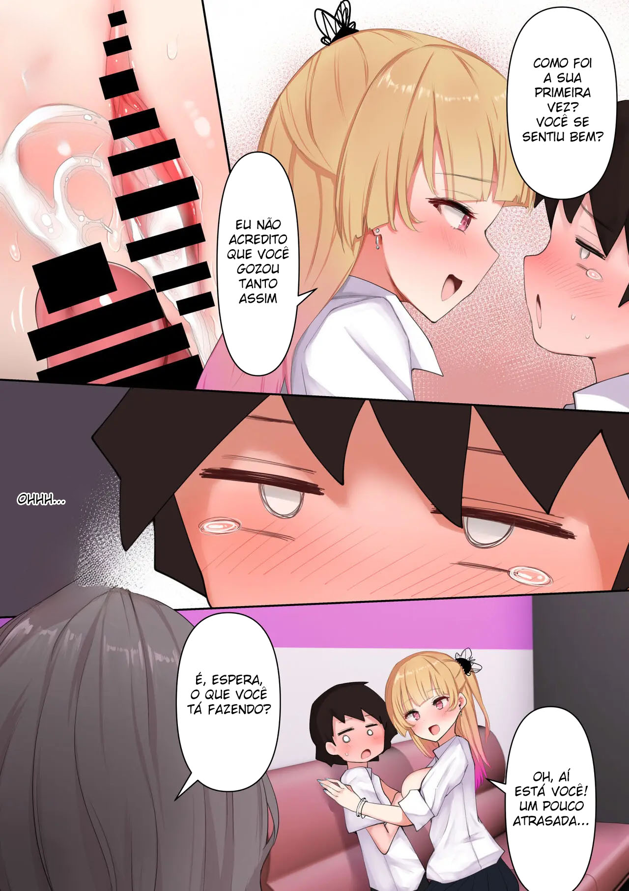 Seiyoku Tsuyo Sugi Gal Onee-san no Yawaraka Oppai ni Tsutsumarete - Foto 18